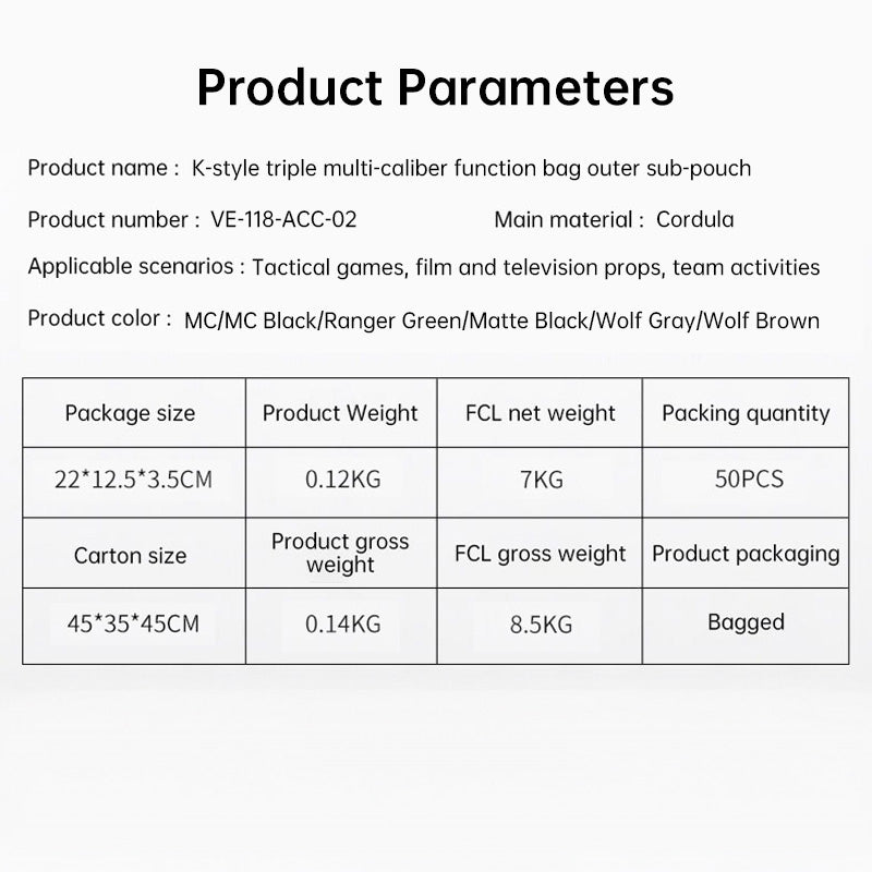 Agilit Style 2nd Layer Admin Pouch: Tactical storage for multi-caliber mags, airsoft vest/plate carrier