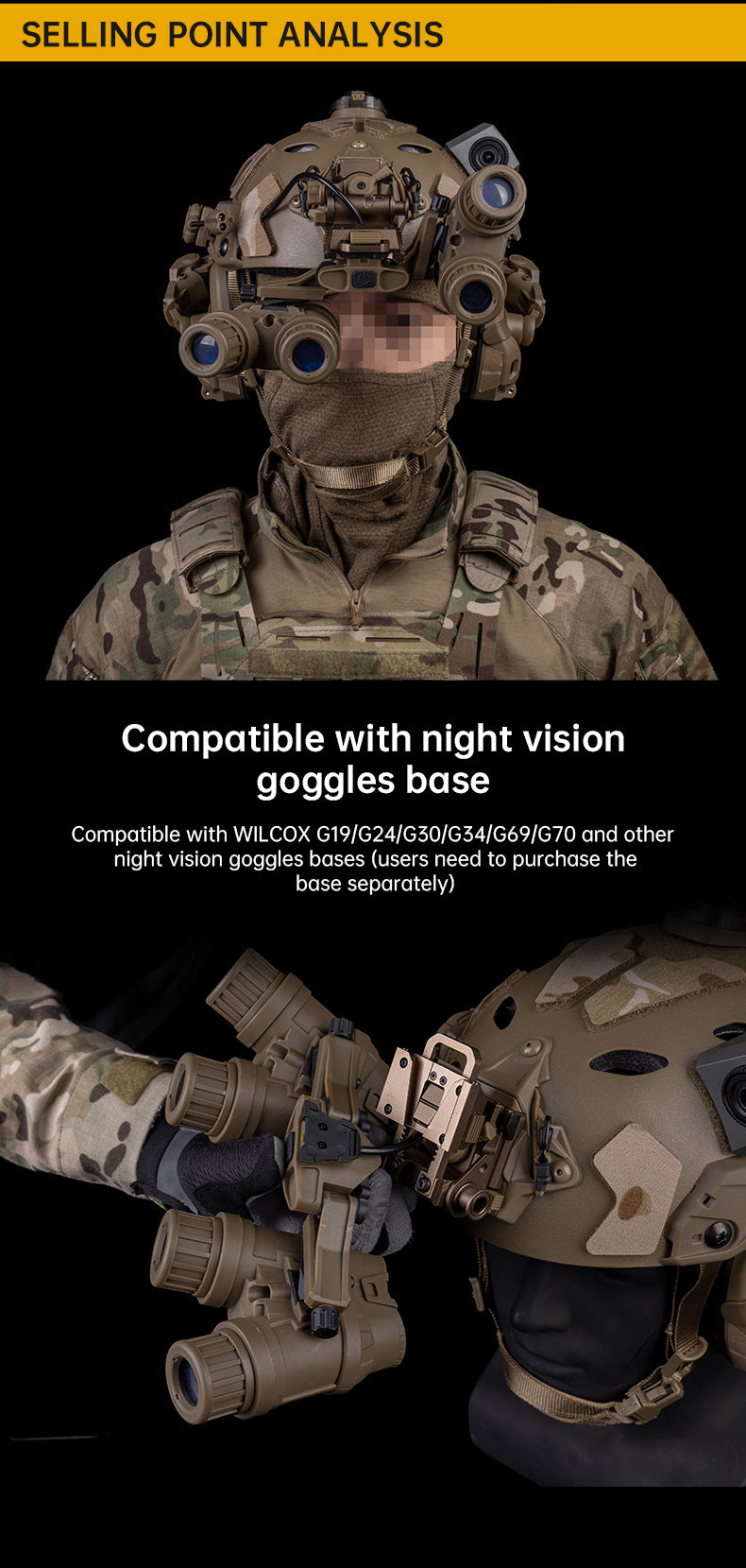 flip-up GPNVG-18 quad-tube night vision device model