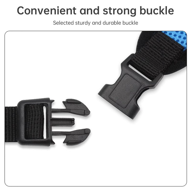 Adjustable pet harness set (small dogs/cats): vest, collar, leash. Fits French Bulldogs, Chihuahuas, etc.